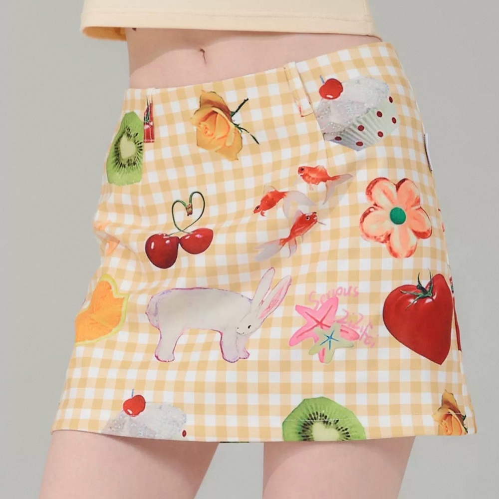 Colorful Patterned Women's Skirt
